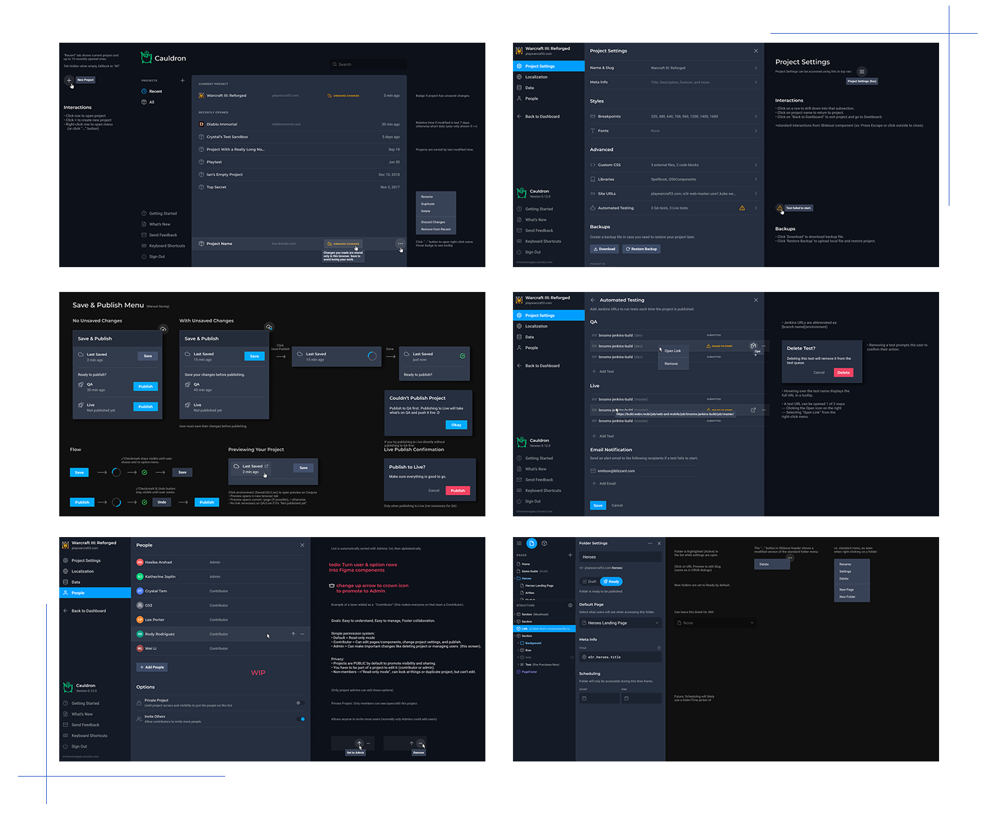 Internal design tooling and production systems
